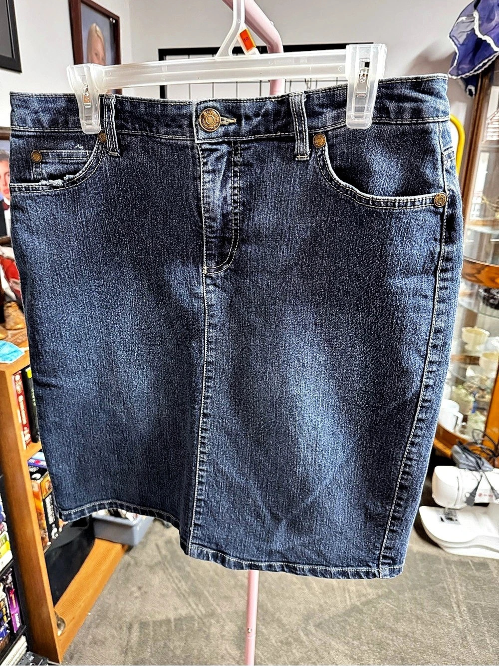 Jones New York Denim Mini Skirt Size 12 Like New
